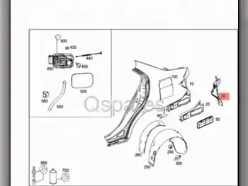 Car Parts - Mercedes-Benz  C-Class  - Body Parts & Mirrors  -Part Number: A2046372544