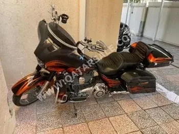 Harley Davidson  CVO Street Glide - Year 2015 - Color Orange & Black - Gear Type Manual - Mileage 22450 Km