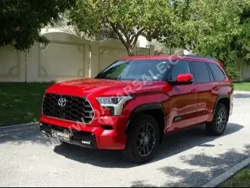  Toyota  Sequoia  Platinum  2023  Automatic  300 Km  6 Cylinder  All Wheel Drive (AWD)  SUV  Red  With Warranty