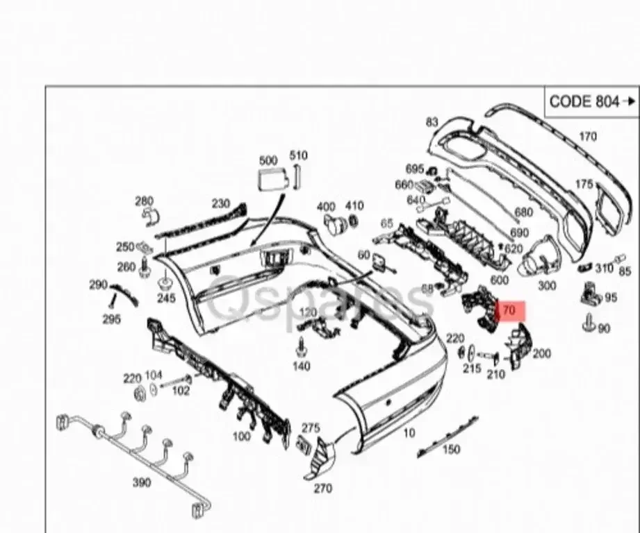 Car Parts - Mercedes-Benz  E-Class  - Body Parts & Mirrors  -Part Number: A2128800303