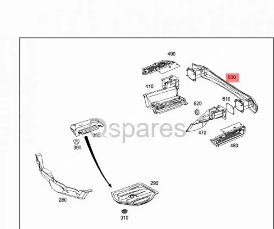 Car Parts - Mercedes-Benz  CLS-Class  - Body Parts & Mirrors  -Part Number: A2186100014