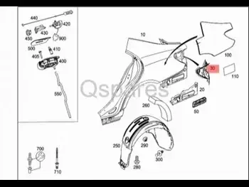 قطع غيار السيارات - مرسيدس - بنز  سي ال اس - كلاس  - قطع بدل السيارة الخارجية و المرايا  -رقم القطعة: A2186300489