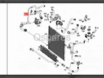 Car Parts - Mercedes-Benz  S-Class  - Belts & Hoses & Water Pumps  -Part Number: A2225009272