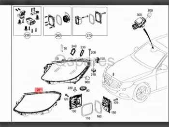 Car Parts - Mercedes-Benz  S-Class  - Strips, rubber  -Part Number: A2228260158