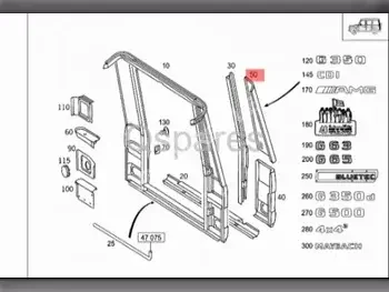 Car Parts - Mercedes-Benz  G-Class  - Accessories  -Part Number: A4606470807