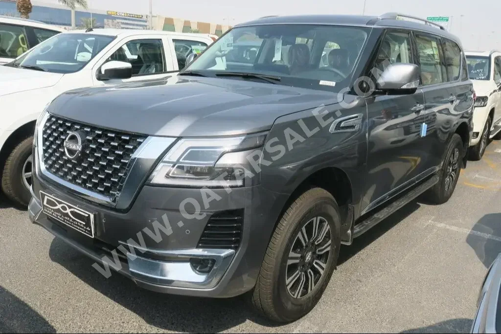 Nissan  Patrol  Titanium  2023  Automatic  0 Km  6 Cylinder  Four Wheel Drive (4WD)  SUV  Gray  With Warranty