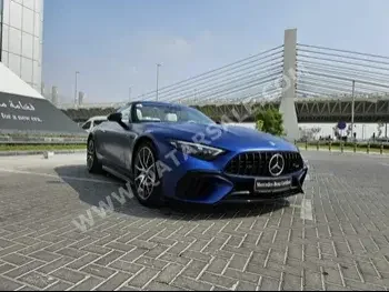 مرسيدس - بنز  اس ال  55 AMG  2022  اوتوماتيك  7,000 كم  8 سلندر  دفع كلي مستمر  كشف  ازرق  تحت الضمان