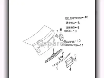 Car Parts - Mercedes-Benz  SLC  - Accessories  -Part Number: A0008170414