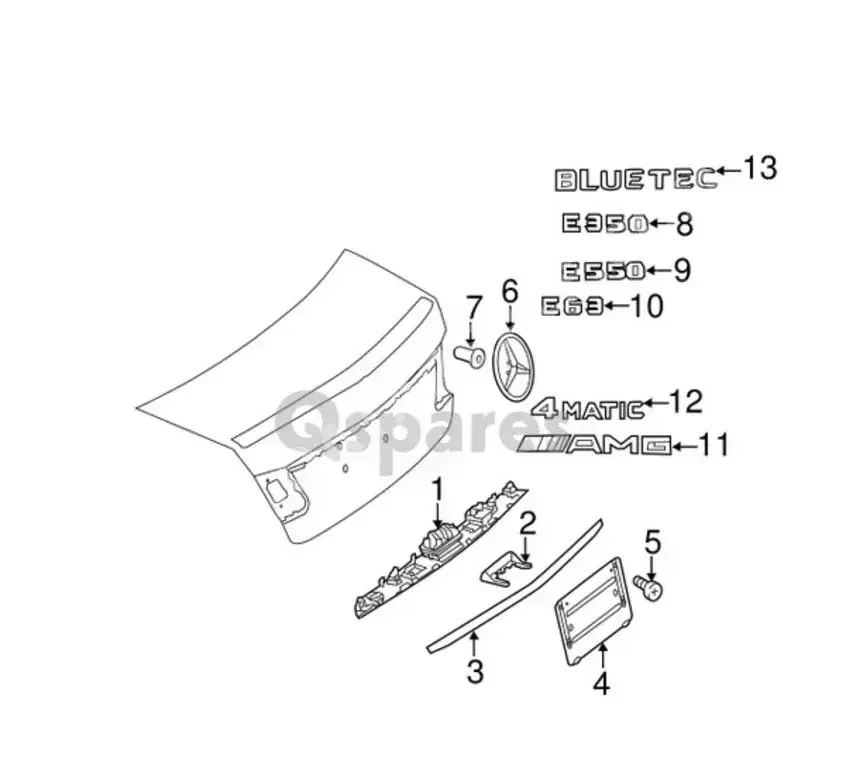 Car Parts - Mercedes-Benz  SLC  - Accessories  -Part Number: A0008170414