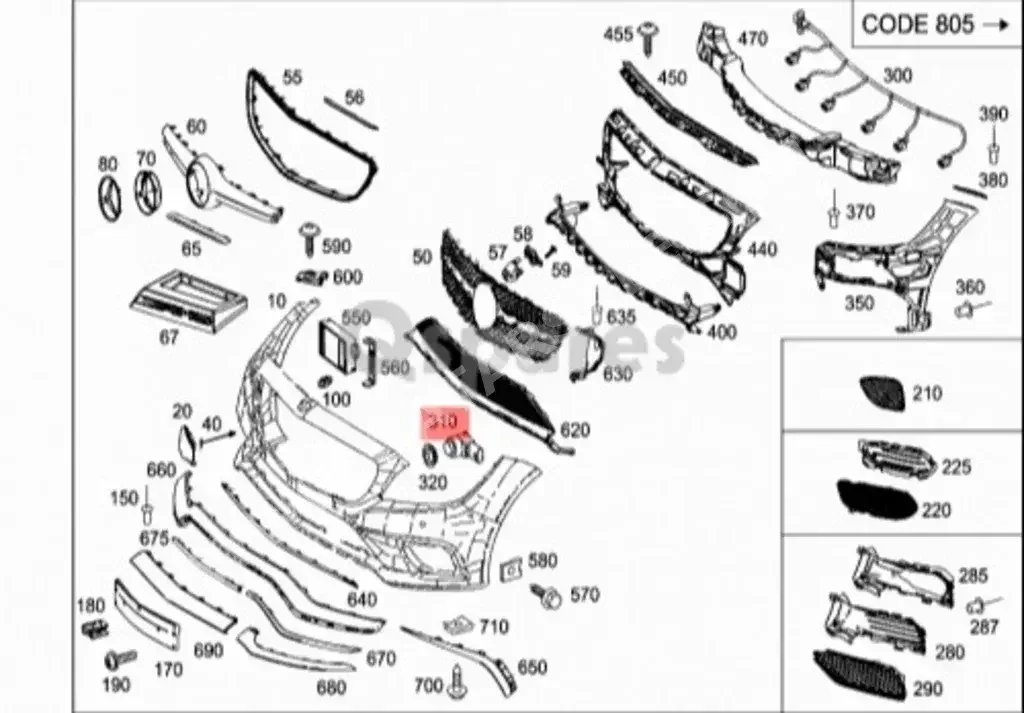 Car Parts - Mercedes-Benz  A-Class  -Part Number: A0009055604