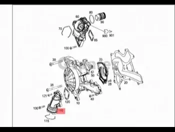 Car Parts - Mercedes-Benz  ML-Class  - Cooling and heating system  -Part Number: A2762000156