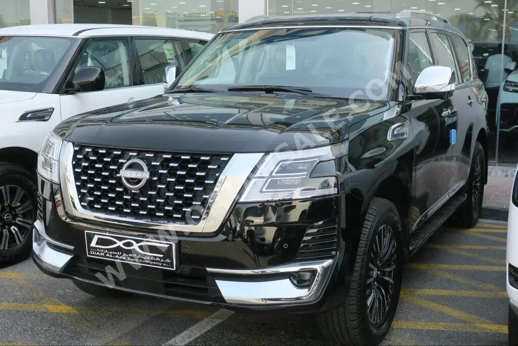 Nissan  Patrol  Platinum  2023  Automatic  0 Km  6 Cylinder  Four Wheel Drive (4WD)  SUV  Black  With Warranty