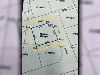 Lands For Sale in Al Rayyan  - Al Gharrafa  -Area Size 988 Square Meter