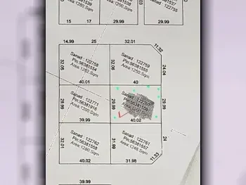 Lands For Sale in Al Rayyan  - Umm Al Seneem  -Area Size 1,200 Square Meter