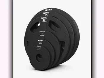 Weights - Dumbbell Plate  - Round  - Black