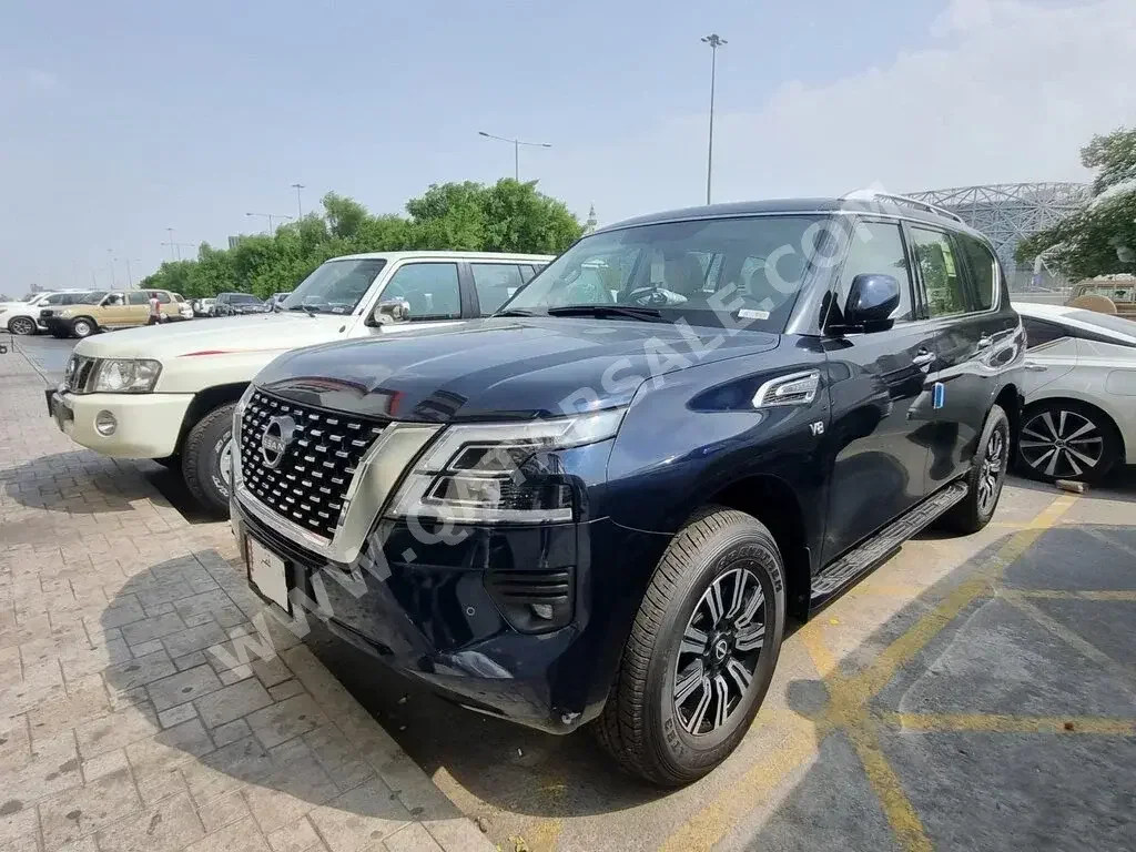 Nissan  Patrol  LE  2023  Automatic  0 Km  8 Cylinder  Four Wheel Drive (4WD)  SUV  Dark Blue  With Warranty