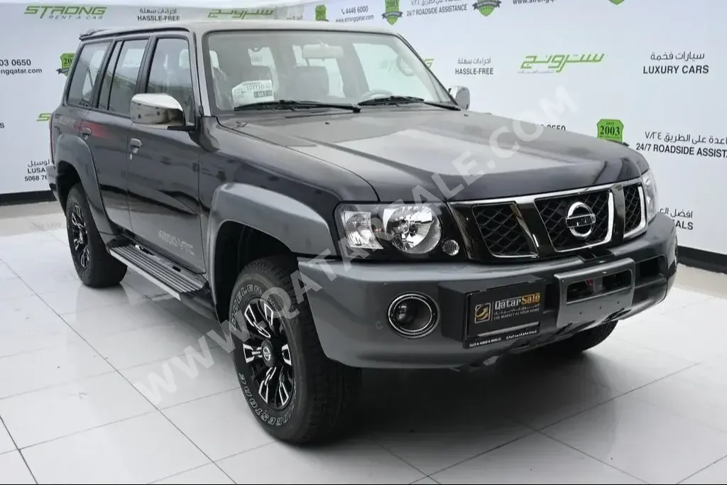 Nissan  Patrol  Super Safari  2023  Automatic  0 Km  6 Cylinder  Four Wheel Drive (4WD)  SUV  Black  With Warranty