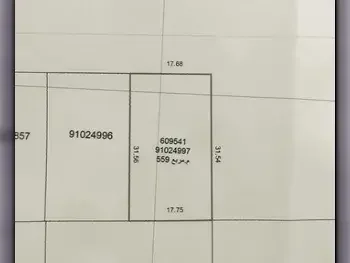 Lands For Sale in Al Wakrah  - Al Wukair  -Area Size 559 Square Meter