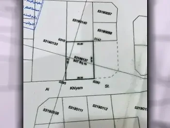 Lands For Sale in Al Rayyan  - Muaither  -Area Size 947 Square Meter