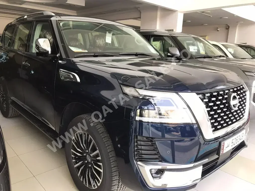 Nissan  Patrol  Platinum  2022  Automatic  0 Km  6 Cylinder  Four Wheel Drive (4WD)  SUV  Blue  With Warranty