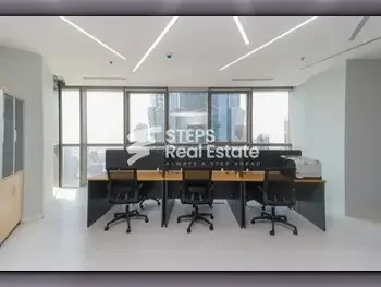 Commercial Offices - Fully Furnished  - Doha  - West Bay