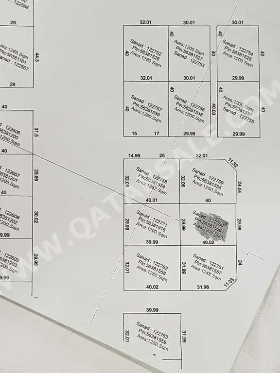 Lands Al Rayyan  Umm Al Seneem Area Size 1,200 Square Meter