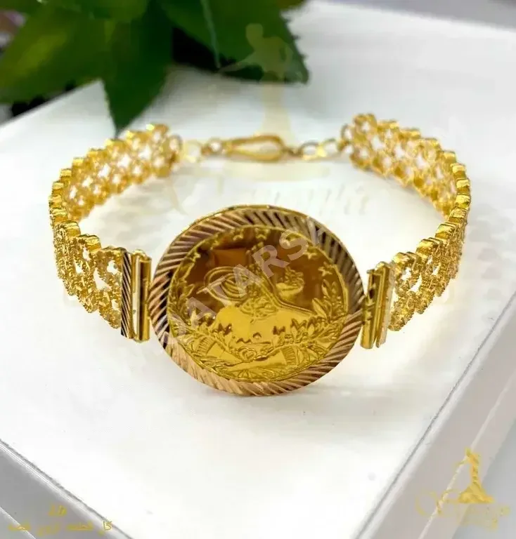 Gold Woman  Bracelet  By Weight  Turkey  13.16 Gram  Yellow Gold  21k