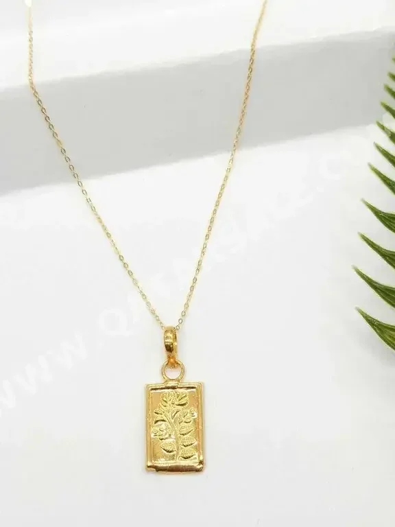 Gold Woman  Necklace  By Item ( Designers )  Turkey  Yellow Gold  21k