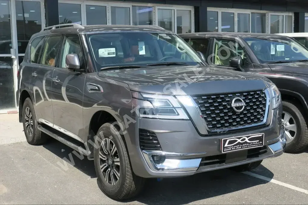 Nissan  Patrol  Titanium  2023  Automatic  0 Km  6 Cylinder  Four Wheel Drive (4WD)  SUV  Gray  With Warranty