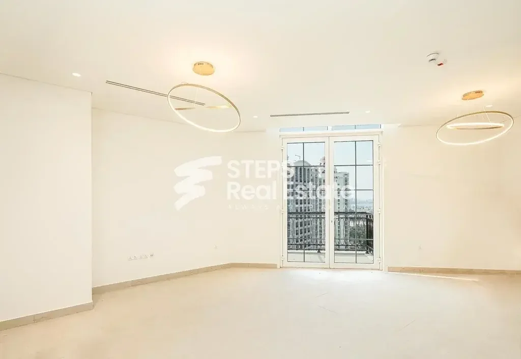 2 Bedrooms  Apartment  For Rent  in Doha -  The Pearl  Semi Furnished