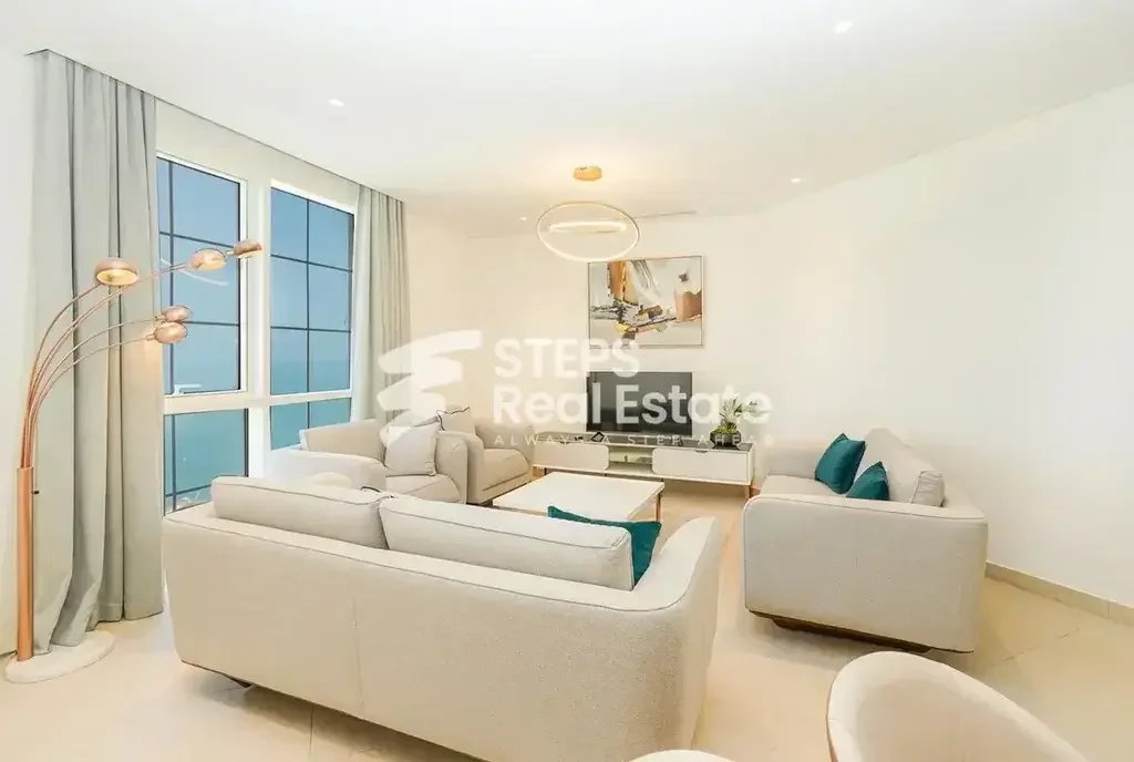 2 Bedrooms  Apartment  For Rent  in Doha -  The Pearl  Fully Furnished