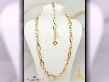 Gold Woman  Set  By Weight  Italy  19.78 Gram  mixed colour  18k