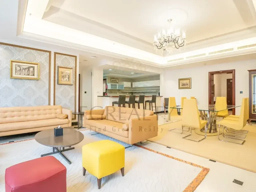 3 Bedrooms  Apartment  For Rent  in Doha -  West Bay  Fully Furnished