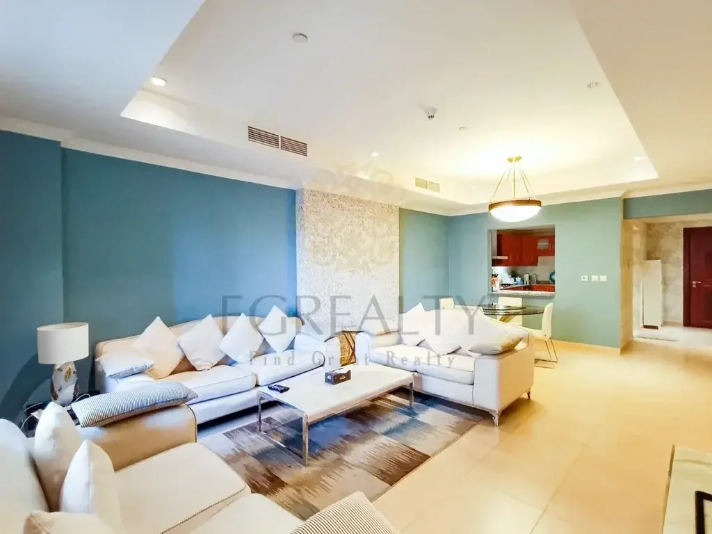 1 Bedrooms  Apartment  For Rent  in Doha -  The Pearl  Fully Furnished