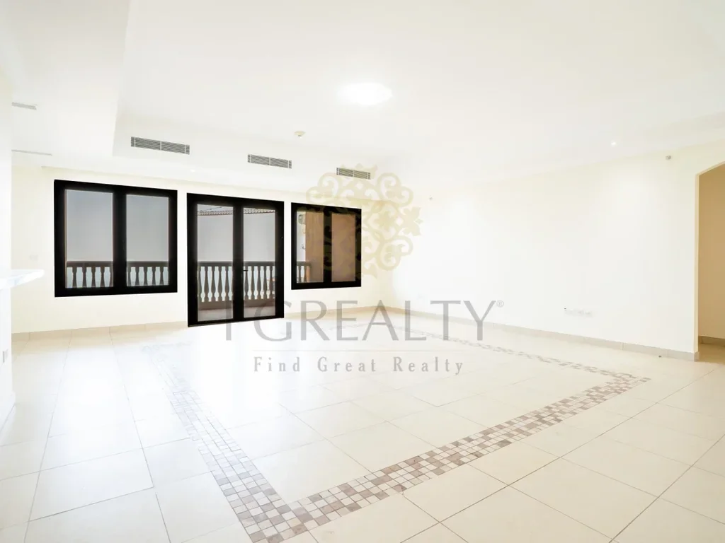 3 Bedrooms  Apartment  For Rent  in Doha -  The Pearl  Not Furnished