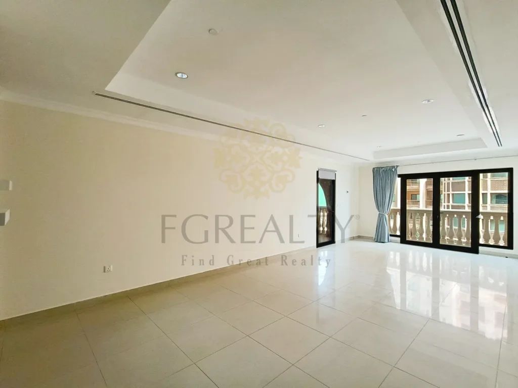 2 Bedrooms  Apartment  For Rent  in Doha -  The Pearl  Not Furnished