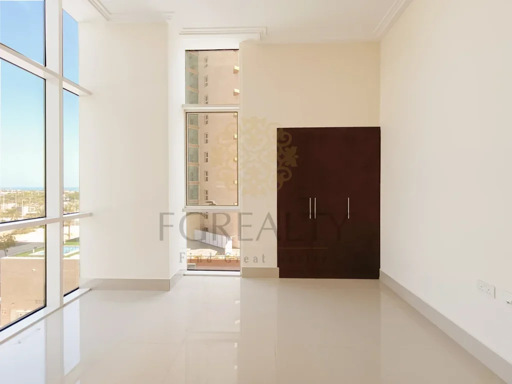 2 Bedrooms  Apartment  For Rent  in Lusail -  Marina District  Not Furnished