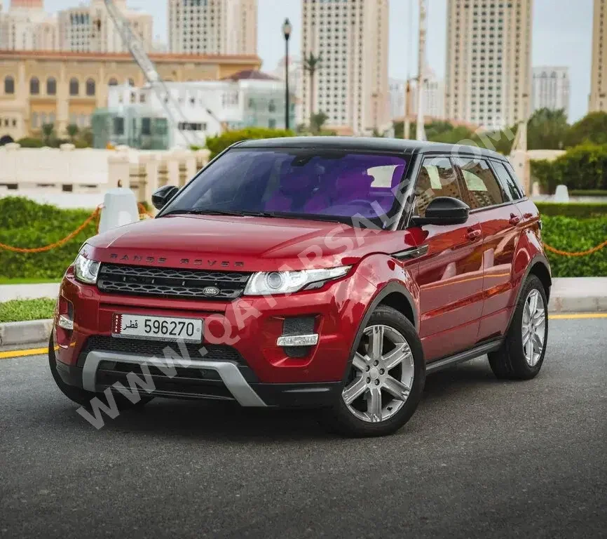 Land Rover  Evoque  Dynamic  2014  Automatic  70,000 Km  4 Cylinder  Four Wheel Drive (4WD)  SUV  Red