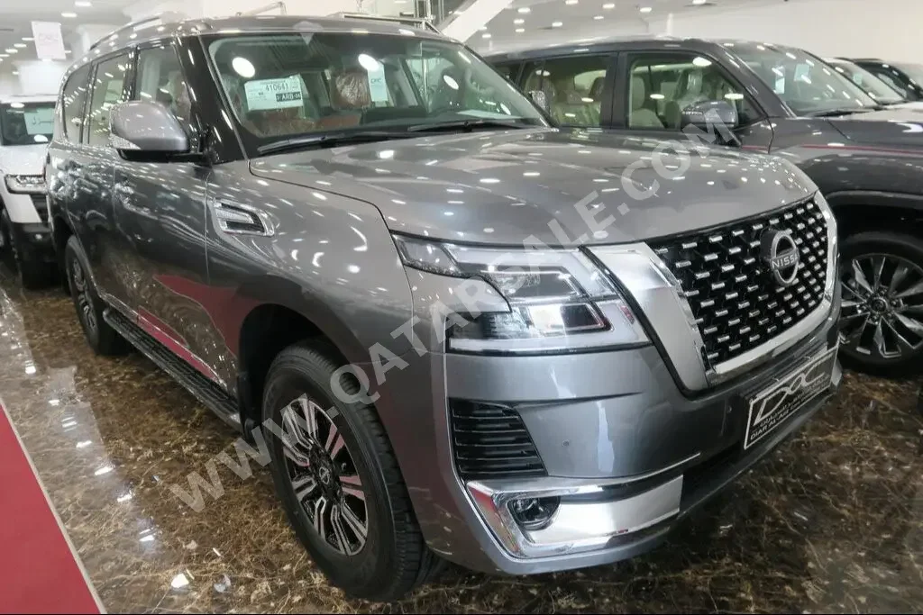 Nissan  Patrol  Titanium  2023  Automatic  0 Km  6 Cylinder  Four Wheel Drive (4WD)  SUV  Gray  With Warranty