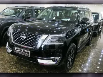 Nissan  Patrol  Titanium  2023  Automatic  0 Km  8 Cylinder  Four Wheel Drive (4WD)  SUV  Black  With Warranty