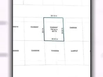 Lands For Sale in Al Rayyan  - Old Al Rayyan  -Area Size 740 Square Meter