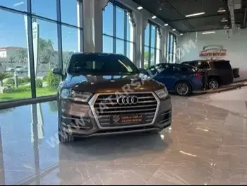 Audi  Q7  45 TFSI Quattro  2018  Automatic  144,000 Km  4 Cylinder  All Wheel Drive (AWD)  SUV  Brown  With Warranty