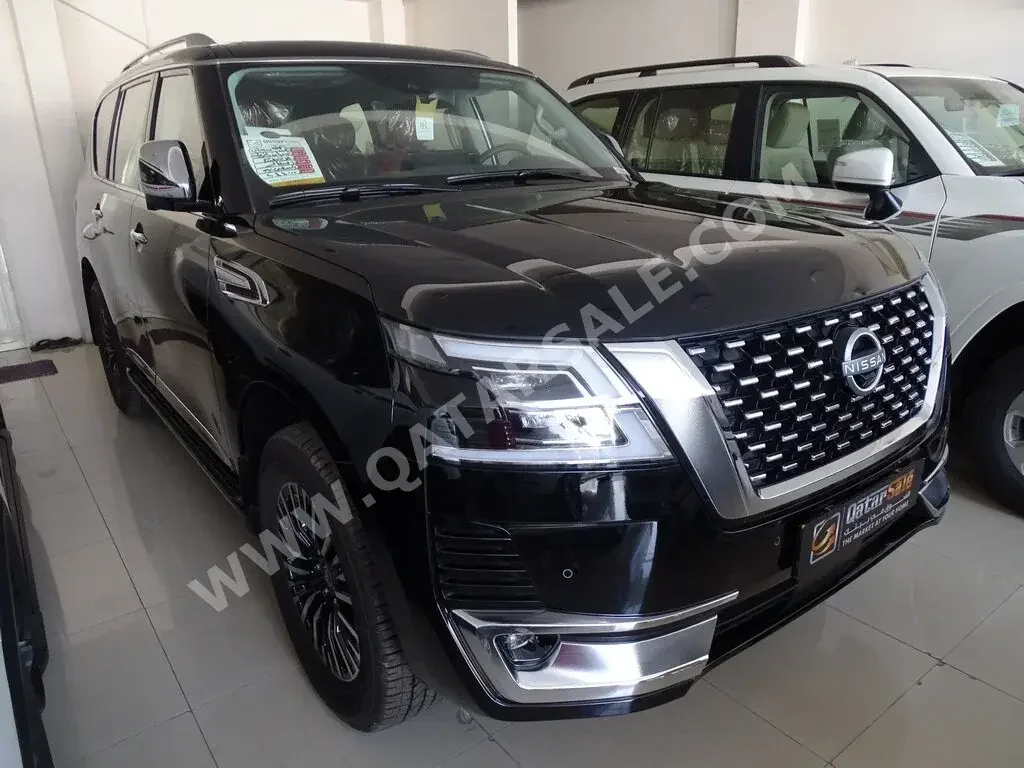  Nissan  Patrol  Platinum  2023  Automatic  0 Km  6 Cylinder  Four Wheel Drive (4WD)  SUV  Black  With Warranty