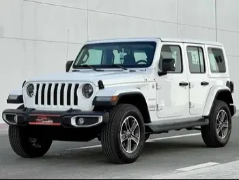 Jeep  Wrangler  Sahara  2023  Automatic  0 Km  6 Cylinder  Four Wheel Drive (4WD)  SUV  White  With Warranty