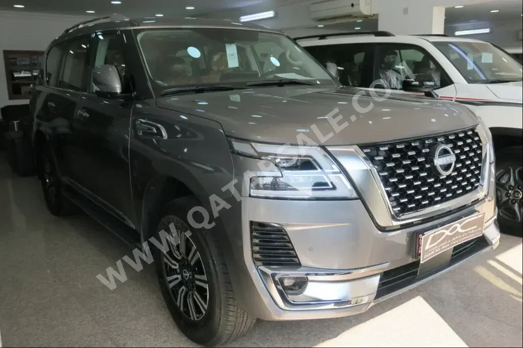 Nissan  Patrol  Titanium  2023  Automatic  0 Km  6 Cylinder  Four Wheel Drive (4WD)  SUV  Gray  With Warranty