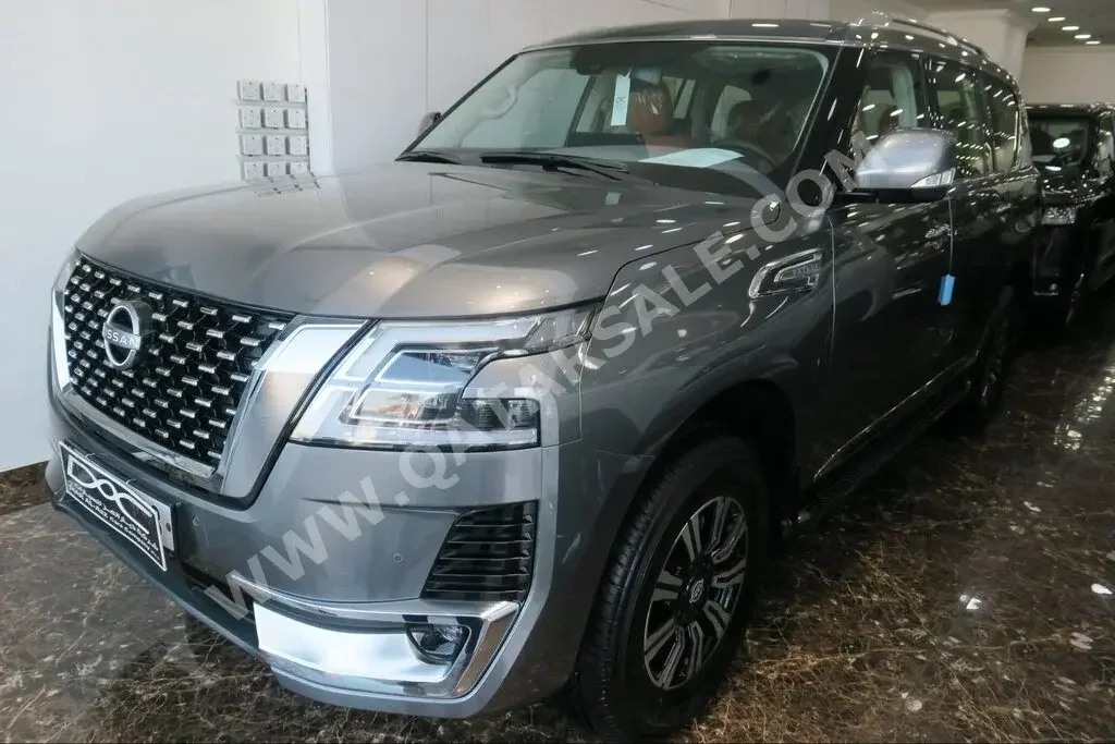 Nissan  Patrol  Titanium  2023  Automatic  0 Km  6 Cylinder  Four Wheel Drive (4WD)  SUV  Gray  With Warranty