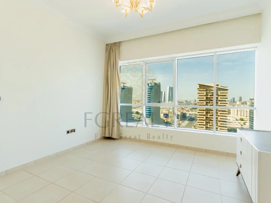 2 Bedrooms  Apartment  For Rent  in Lusail -  Marina District  Not Furnished