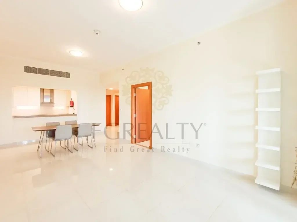 2 Bedrooms  Apartment  For Rent  in Doha -  The Pearl  Not Furnished