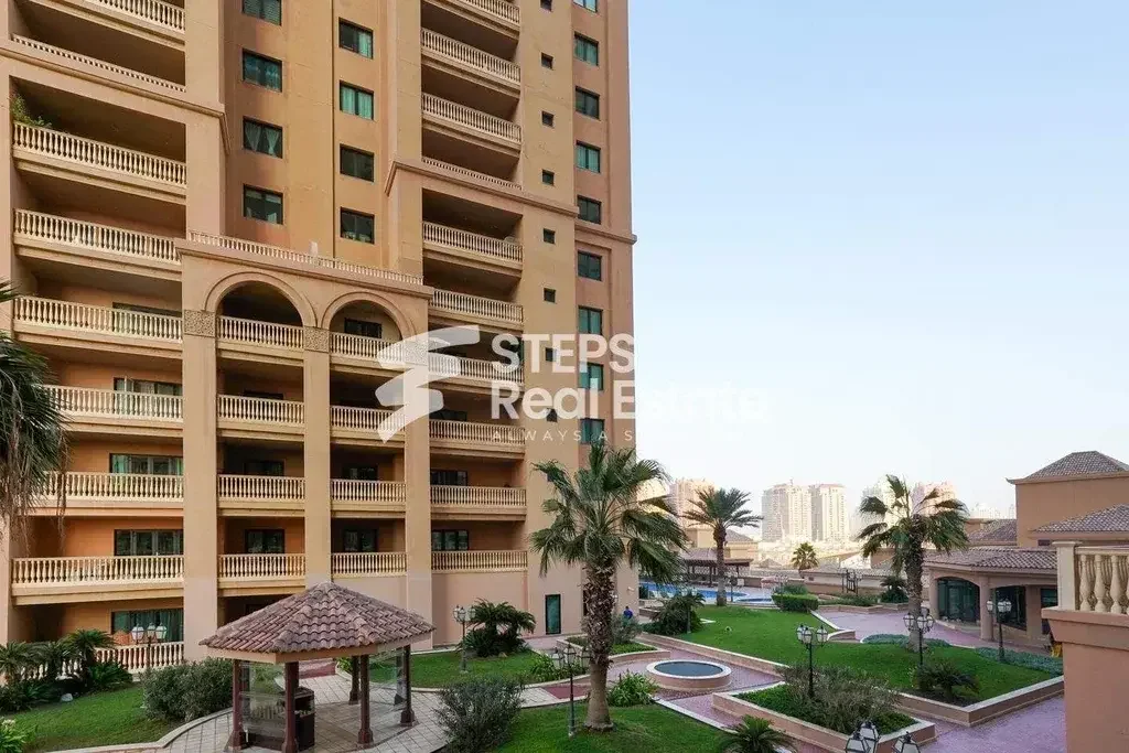 1 Bedrooms  Apartment  For Rent  in Doha -  The Pearl  Semi Furnished