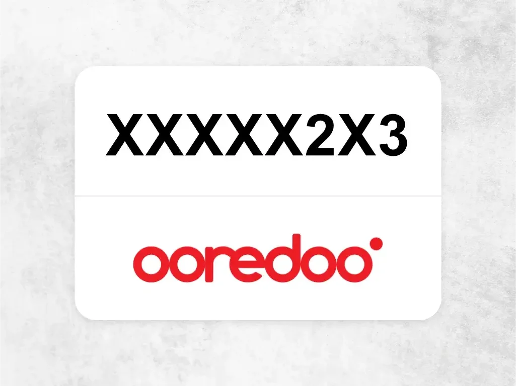 Ooredoo Mobile Phone  XXXXX2X3